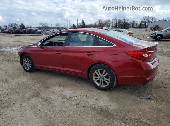 5NPE24AFXGH420470 2016 HYUNDAI SONATA Red Հետևի ձախ