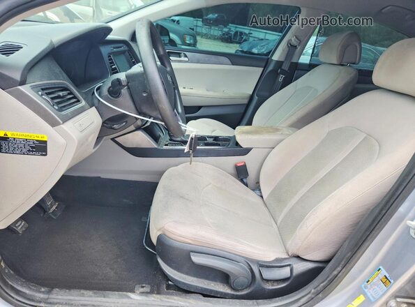 5NPE24AFXHH497020 2017 HYUNDAI SONATA Gray 