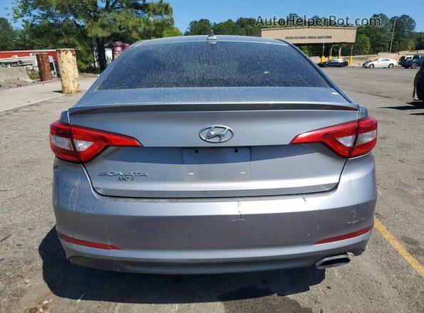 5NPE24AFXHH506301 2017 HYUNDAI SONATA Silver Widok z tyłu