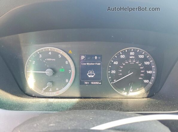 5NPE24AFXHH506301 2017 HYUNDAI SONATA Silver Widok zestawu wskaźników