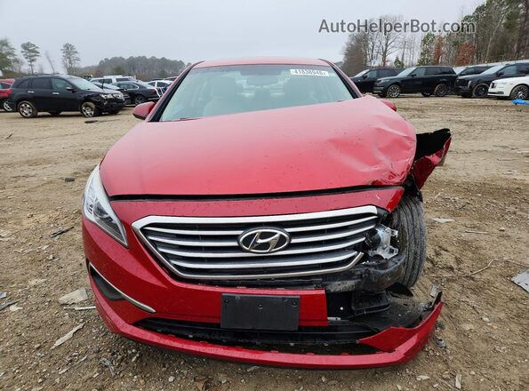 5NPE24AFXHH526807 2017 HYUNDAI SONATA Red 