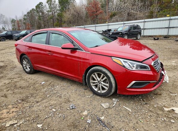 5NPE24AFXHH526807 2017 HYUNDAI SONATA Red 