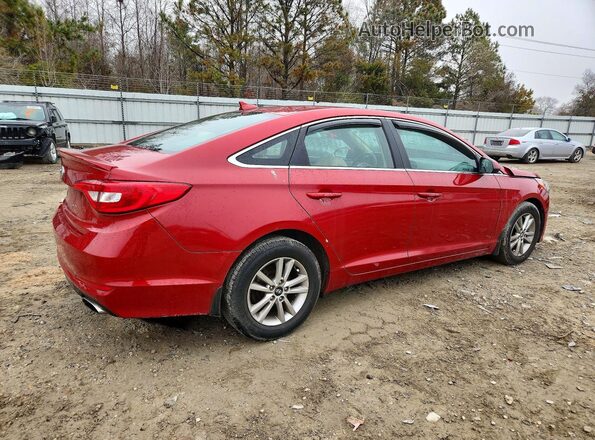 5NPE24AFXHH526807 2017 HYUNDAI SONATA Red 
