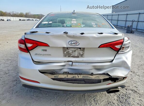 5NPE24AFXHH569477 2017 HYUNDAI SONATA Silver Вид ззаду
