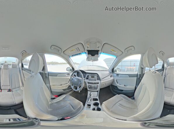 5NPE24AFXHH569477 2017 HYUNDAI SONATA Silver Вид наклейки з VIN-кодом