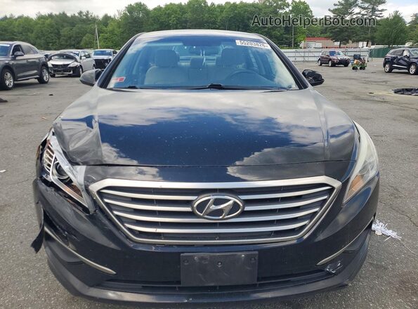 5NPE24AFXHH570273 2017 HYUNDAI SONATA Black Widok z przodu