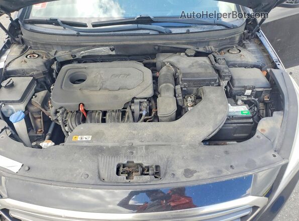 5NPE24AFXHH570273 2017 HYUNDAI SONATA Black Widok wnętrza z tyłu