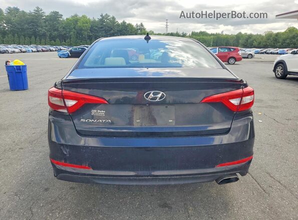 5NPE24AFXHH570273 2017 HYUNDAI SONATA Black Widok z tyłu
