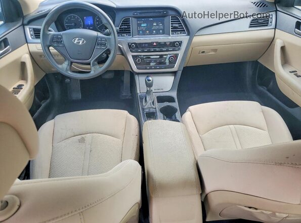 5NPE24AFXHH570273 2017 HYUNDAI SONATA Black Widok deski rozdzielczej