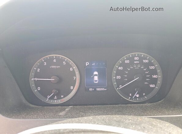 5NPE24AFXHH570273 2017 HYUNDAI SONATA Black Widok zestawu wskaźników