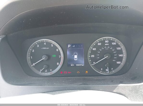 5NPE24AFXHH595416 2017 HYUNDAI SONATA Красный Вид задних сидений