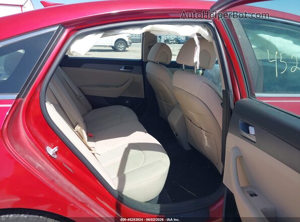 5NPE24AFXHH595416 2017 HYUNDAI SONATA Красный Вид наклейки с VIN-кодом