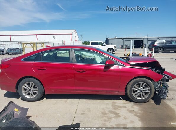 5NPE24AFXHH595416 2017 HYUNDAI SONATA Красный Панорамный вид салона 360°