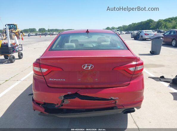 5NPE24AFXHH595416 2017 HYUNDAI SONATA Красный 