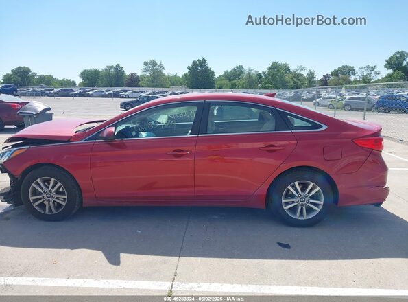 5NPE24AFXHH595416 2017 HYUNDAI SONATA Красный 