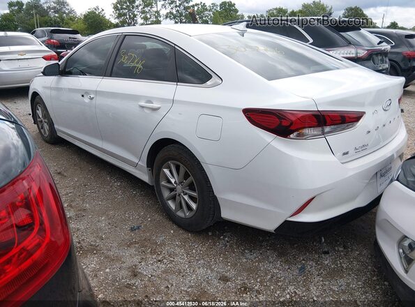 5NPE24AFXJH663901 2018 HYUNDAI SONATA White Trasero izquierdo