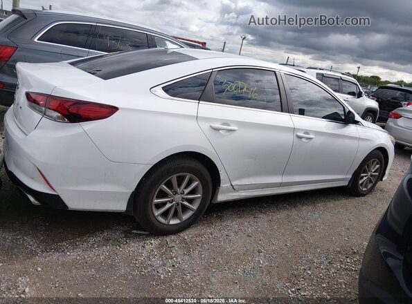 5NPE24AFXJH663901 2018 HYUNDAI SONATA White Vista interior trasera