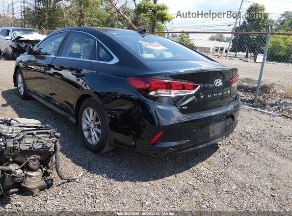 5NPE24AFXJH679760 2018 HYUNDAI SONATA Черный Задняя левая четверть