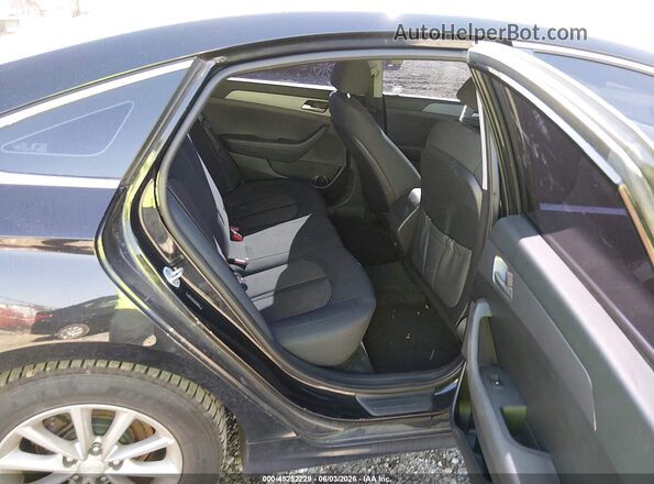5NPE24AFXJH708853 2018 HYUNDAI SONATA Black Widok naklejki z numerem VIN