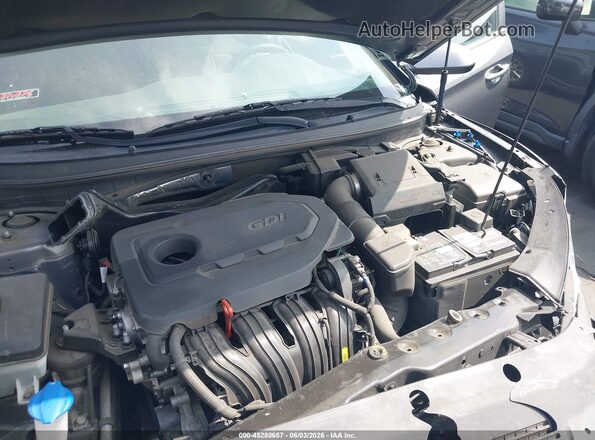 5NPE24AFXJH726141 2018 HYUNDAI SONATA Gray Rear view