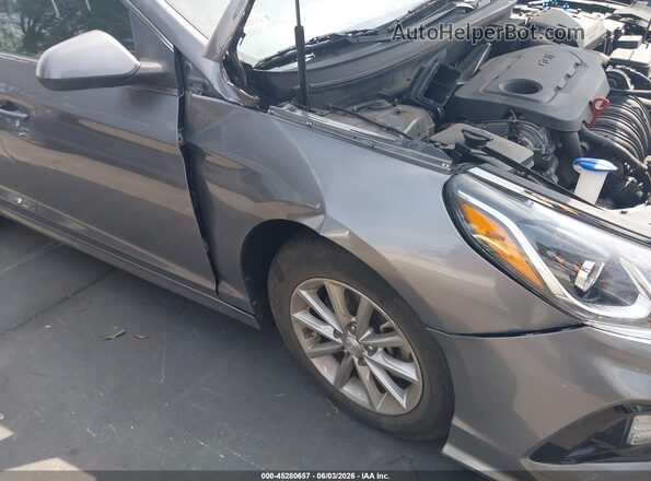 5NPE24AFXJH726141 2018 HYUNDAI SONATA Gray 