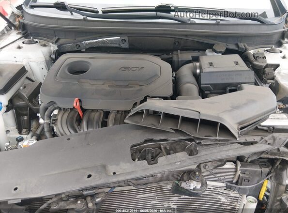 5NPE24AFXKH750411 2019 HYUNDAI SONATA White Вид ззаду