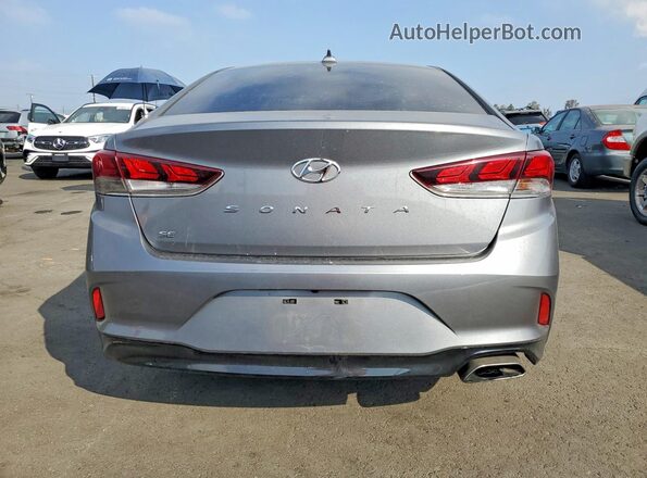 5NPE24AFXKH752420 2019 HYUNDAI SONATA Gray უკანა ხედი