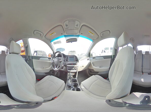 5NPE24AFXKH752420 2019 HYUNDAI SONATA Gray VIN კოდის სტიკერის ხედი