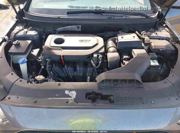 5NPE24AFXKH758301 2019 HYUNDAI SONATA Gray Rear view