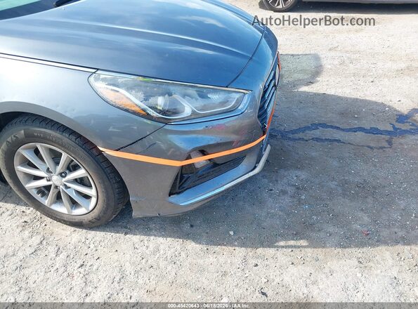5NPE24AFXKH758301 2019 HYUNDAI SONATA Gray Front view