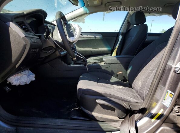 5NPE24AFXKH799804 2019 HYUNDAI SONATA Gray Widok wnętrza z przodu