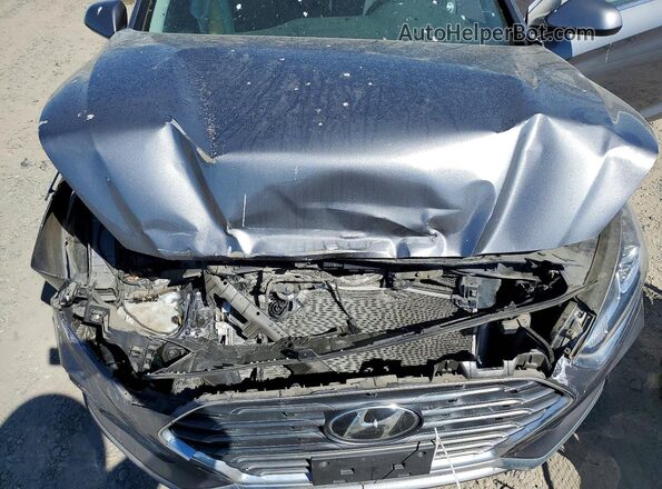 5NPE24AFXKH799804 2019 HYUNDAI SONATA Gray Widok wnętrza z tyłu