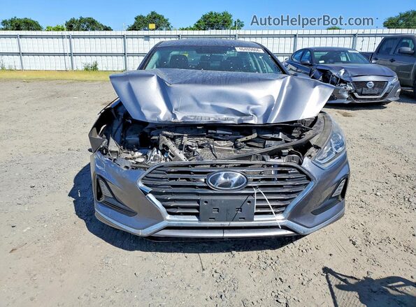 5NPE24AFXKH799804 2019 HYUNDAI SONATA Gray Widok z przodu