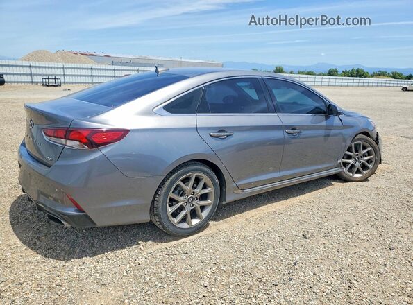 5NPE34AB0JH698764 2018 HYUNDAI SONATA Gray უკანა მარჯვენა