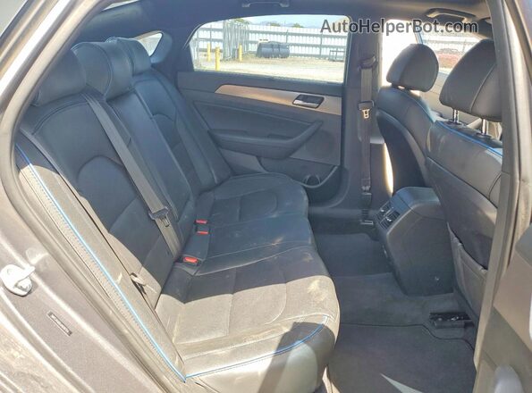 5NPE34AB0JH698764 2018 HYUNDAI SONATA Gray უკანა სავარძლების ხედი