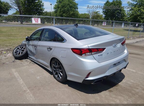 5NPE34AB2KH745701 2019 HYUNDAI SONATA Silver Rear left