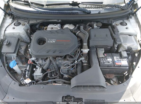 5NPE34AB2KH745701 2019 HYUNDAI SONATA Silver Rear view