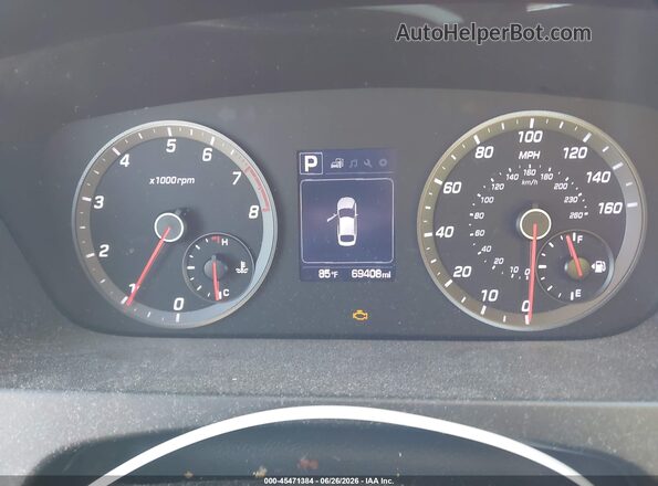5NPE34AB3GH333228 2016 HYUNDAI SONATA Silver უკანა სავარძლების ხედი