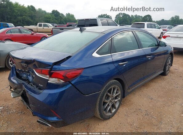 5NPE34AB3KH769005 2019 HYUNDAI SONATA Blue Tył prawy