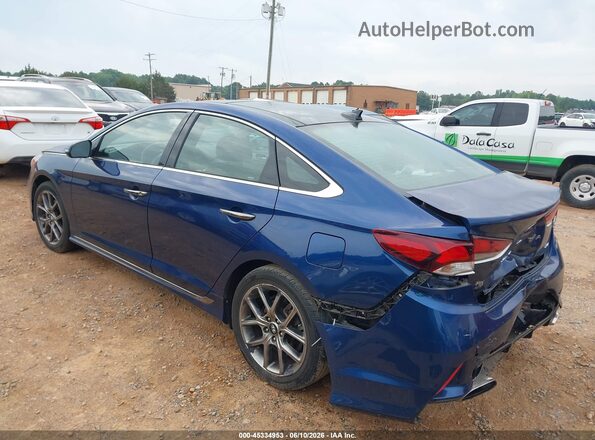 5NPE34AB3KH769005 2019 HYUNDAI SONATA Blue Tył lewy