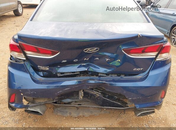 5NPE34AB3KH769005 2019 HYUNDAI SONATA Blue Widok z przodu