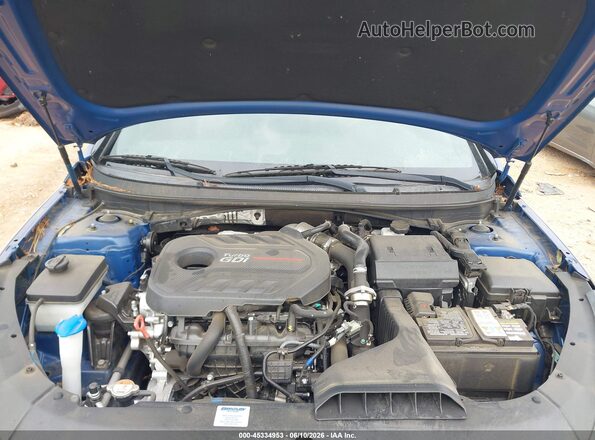 5NPE34AB3KH769005 2019 HYUNDAI SONATA Blue Widok z tyłu