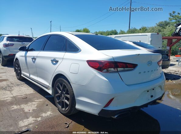5NPE34AB4JH640687 2018 HYUNDAI SONATA White უკანა მარცხენა