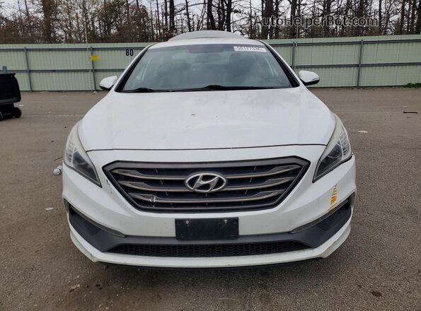 5NPE34AB6HH496103 2017 HYUNDAI SONATA White Դիմացի տեսք