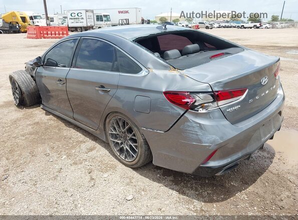 5NPE34AB7JH658858 2018 HYUNDAI SONATA Серебряный Задняя левая четверть