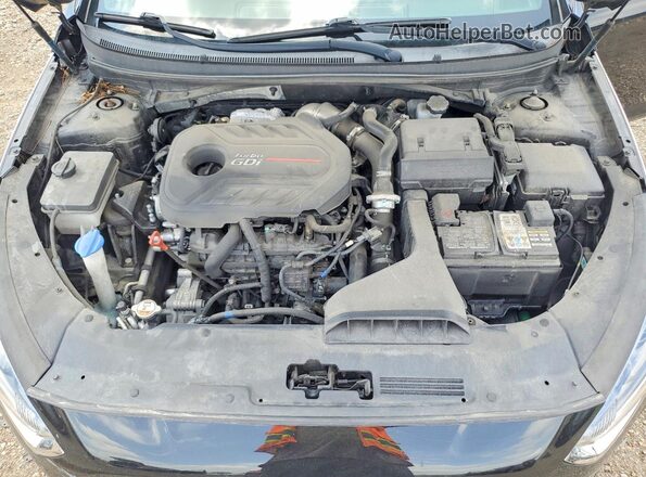 5NPE34AB7JH725765 2018 HYUNDAI SONATA Black Вид задньої частини салону