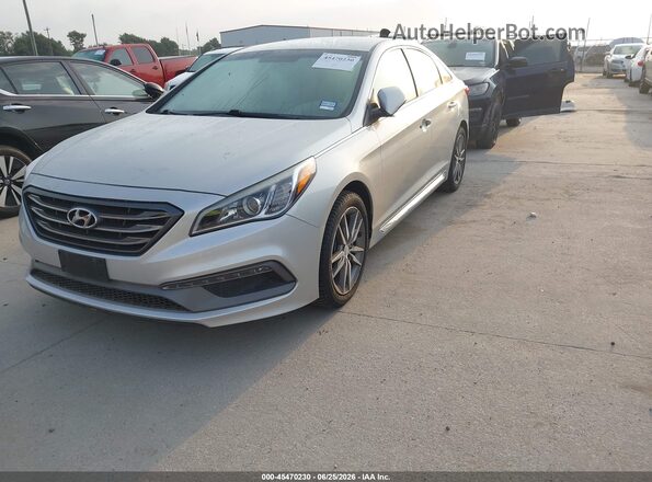 5NPE34AB8HH446643 2017 HYUNDAI SONATA Silver Przód lewy