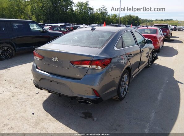 5NPE34AB8JH649781 2018 HYUNDAI SONATA Gray Rear right