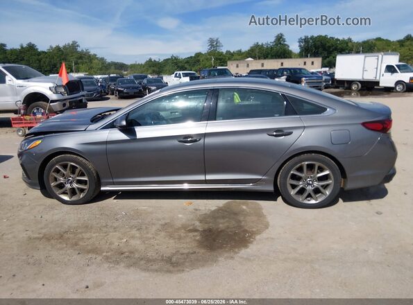 5NPE34AB8JH649781 2018 HYUNDAI SONATA Gray 360 interior view
