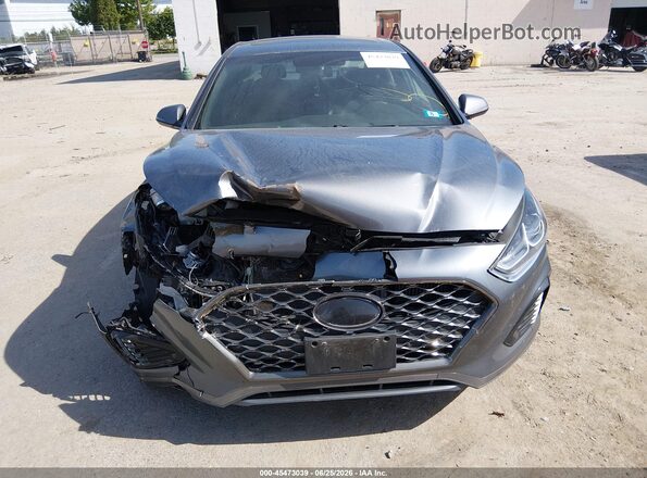 5NPE34AB8JH649781 2018 HYUNDAI SONATA Gray Front view